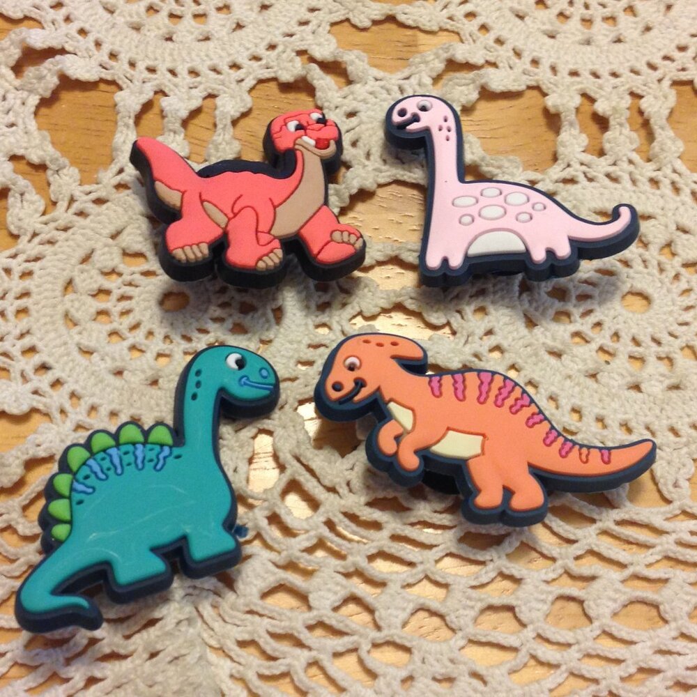 Dinosaur Jibbitz - Dino shoe charms for CROCS or similar shoe